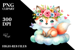 Adorable Pastel Fox, Transparent PNG Product Image 2