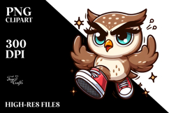 Cute Cartoon Owl, Transparent PNG Product Image 2