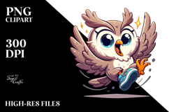 Cute Cartoon Owl, Transparent PNG Product Image 2