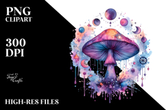 Magical Celestial Mushroom Tarot PNG Product Image 2