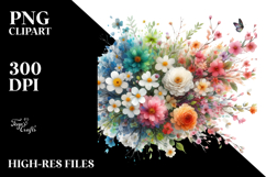 Colorful Flower Spring Flowers PNG Product Image 2