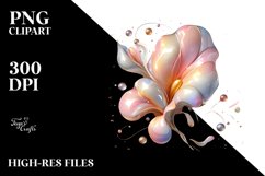 Abstract Shiny Watercolor Splash Clipart Product Image 1