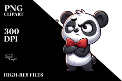 Goofy Cartoon Panda with Bow Tie Product Image 2