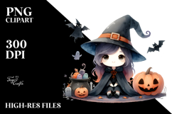 Watercolor Style Cute WARLOCK PNG Product Image 2