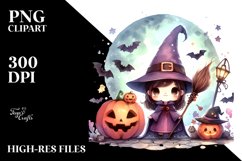 Watercolor Style Cute WARLOCK PNG Product Image 3