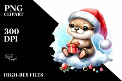 Cute Baby Otter, Transparent PNG Product Image 1
