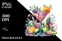 Creative Cocktail View from Back PNG Product Image 2