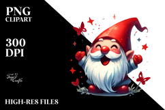 Excited Retro Gnome Clipart Product Image 2