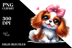 Endearing Spaniel Cartoon, PNG Product Image 2