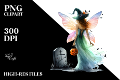dressed for Halloween Fairy Clipart Product Image 2