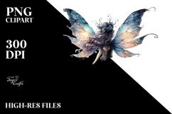 Gothic Fairy on Cloud Creative View PNG Product Image 2