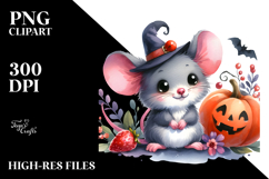 Baby Mouse Halloween Drawing | Clipart Product Image 2