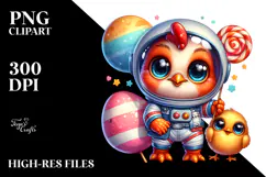 Vibrant Cute Baby Rooster PNG Product Image 2