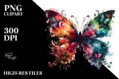 Artistic Butterfly Silhouettes PNG Product Image 2