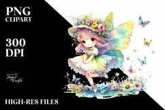 Colorful Cute Fairy | Sublimation | Clipart Product Image 3