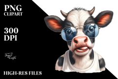 Funny Baby Cow PNG Product Image 2