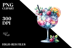 Creative Colorful Cocktail PNG Product Image 2