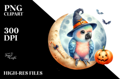 Vibrant Macaw in Halloween Costume, High-Res PNG Product Image 2