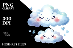 Simple Whimsical Cloud PNG Product Image 2