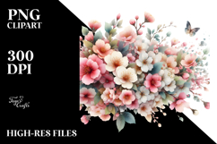Big Flower Painting PNG Product Image 2