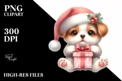 Pastel Vintage Cute Puppy PNG Product Image 3