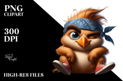 Bird with Sunglasses PNG Product Image 2
