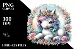 Detailed Baby Unicorn PNG Product Image 3