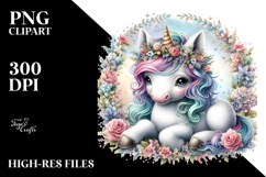 Detailed Baby Unicorn PNG Product Image 2