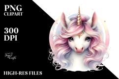Expressive Baby Unicorn PNG Product Image 2