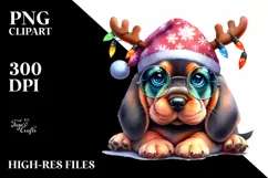 Expressive Baby Bloodhound, Colorful PNG Product Image 3