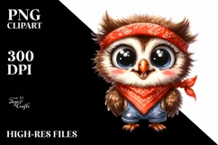 Colorful Baby Owl with Confused Expression | Standing Product Image 3