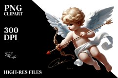Paint Brush Style Cupid PNG Product Image 2