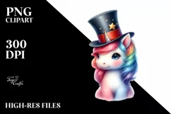Colorful Baby Unicorn in Magician's Hat Product Image 3