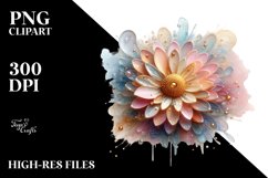 Abstract Shiny Watercolor Splash Clipart Product Image 3