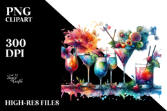 Creative Cocktail View from Back PNG Product Image 2