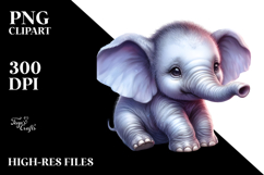 Baby Elephant PNG Product Image 2