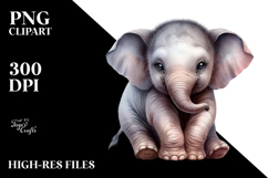 Baby Elephant PNG Product Image 2