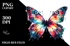 Colorful Butterfly Silhouettes PNG Product Image 2