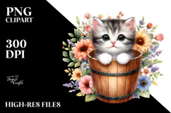 Cute Baby Cat with Big Eyes PNG Product Image 2