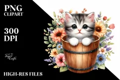 Cute Baby Cat with Big Eyes PNG Product Image 3