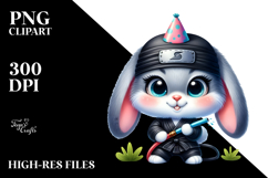 Vibrant Cute Baby Rabbit PNG Product Image 2