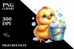 Colorful Small Baby Chicken PNG Product Image 3