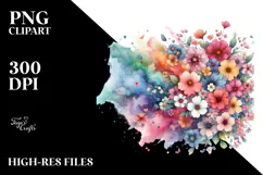 Colorful Flower Spring Flowers PNG Product Image 2