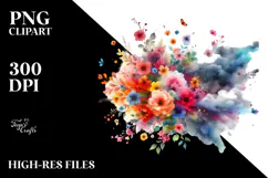 Colorful Flower Spring Flowers PNG Product Image 2