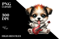 Artistic Baby Puppy in Watercolor PNG Product Image 2