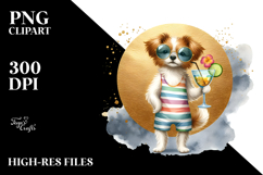 Funky Looking Dog in Beachwear Title Product Image 2