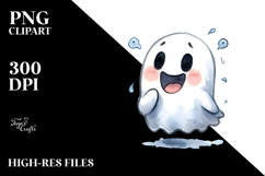 Funny Ghost Digital Painting PNG Product Image 2