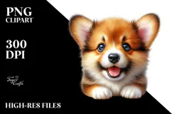 Watercolor Baby Pembroke Welsh Corgi Product Image 2