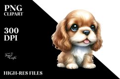 Cute Cocker Spaniel PNG Product Image 1