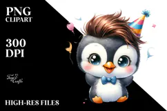 Cute Baby Penguin PNG Product Image 2